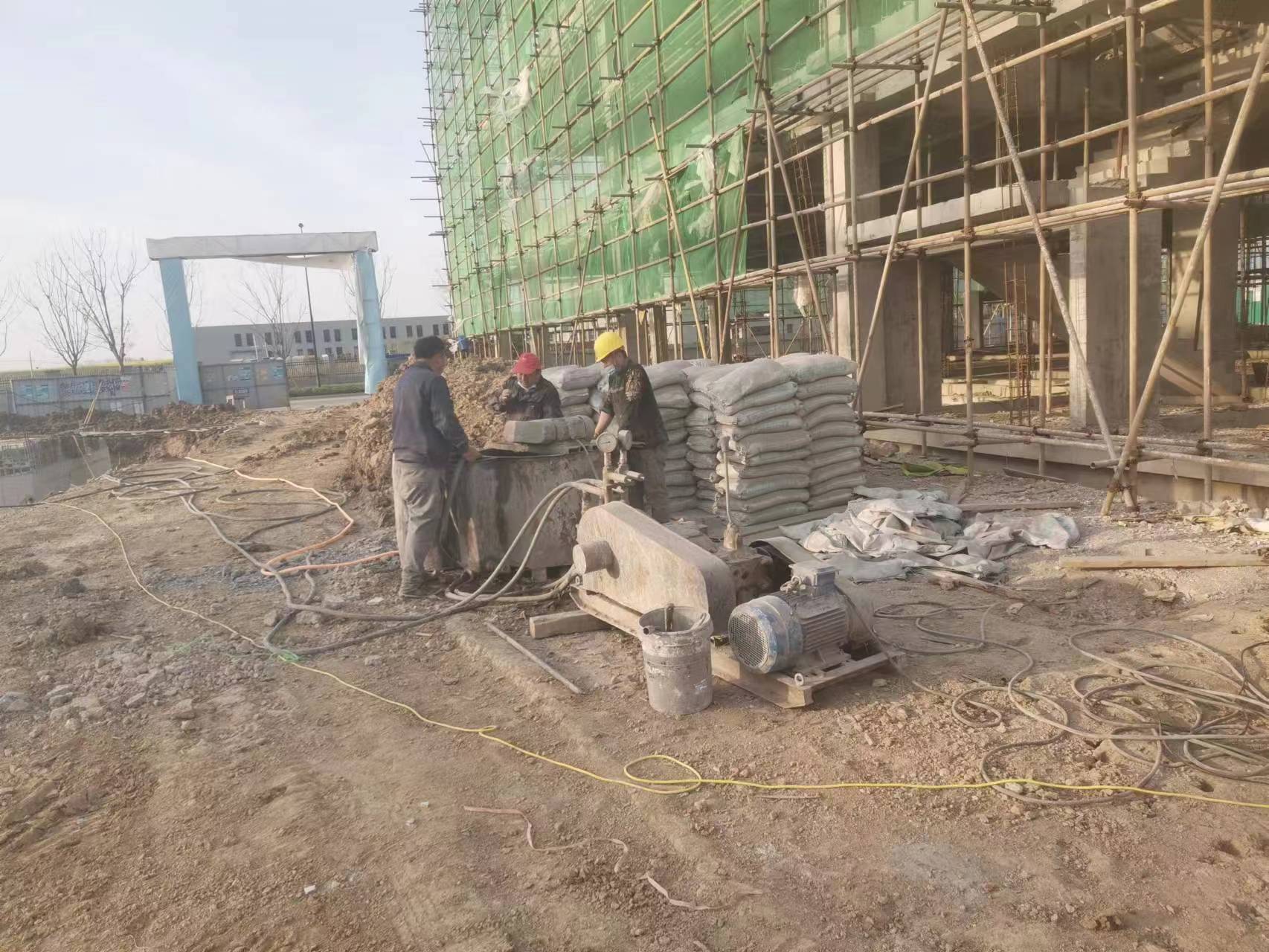 白鹭湖管理区别墅下沉注浆